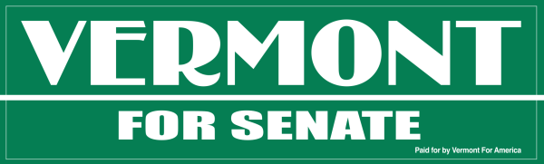 Vermont for Senate bumper sticker